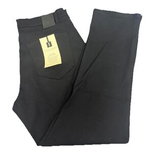 Scott James Men's Slim Fit Stretch Black Jeans  5 Pockets Size 34X30 New
